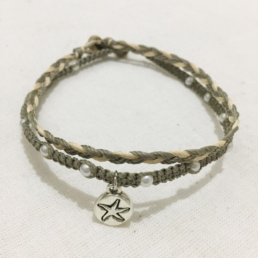 Coffee Starfish Anklet Set